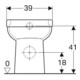 Geberit Stand-Tiefspül-WC Square RENOVA COMFORT erhöht, teilgeschlossene Form weiß-1