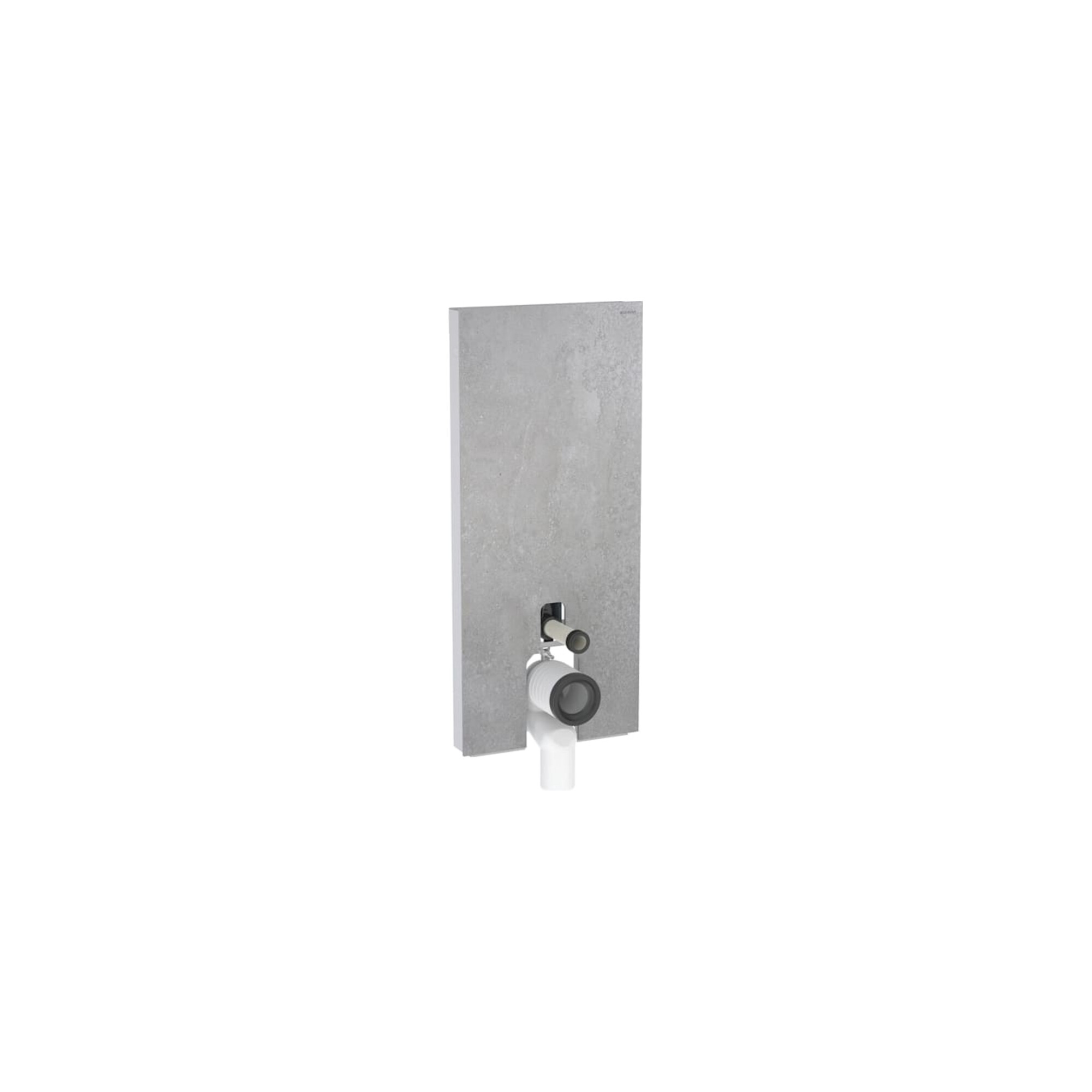 Geberit Stand-WC-Modul Monolith Bauh. 114cm, Fr. Beton, Seite aluminium