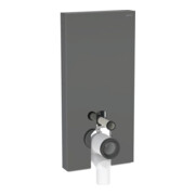 Geberit Stand-WC-Modul Monolith BH 101cm, Fr. Gl. la., S. Alu SW-chrom