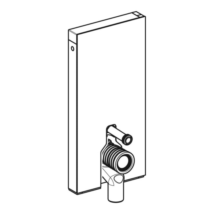 Geberit Stand-WC-Modul Monolith BH 101cm, Fr. Schiefer, S. Alu SW-chrom