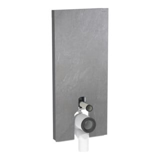 Geberit Stand-WC-Modul Monolith BH 114cm, Fr. Schiefer, S. Alu SW-chrom