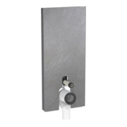 Geberit Stand-WC-Modul Monolith Plus BH 114cm, F SZ Schiefer, S. Alu SW-chrom