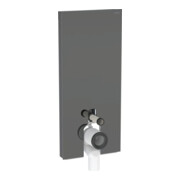 Geberit Stand-WC-Modul Monolith Plus BH 114cm, Fr. Gl. la., S. Alu SW-chrom