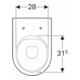 Geberit Stand-WC, Tiefspüler Acanto 4,5 l, erh, wandb, ges, rimf, we. K-Tect-2