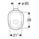 Geberit Stand-WC, Tiefspüler Bambini weiß, 5 l