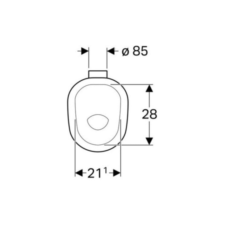 Geberit Stand-WC, Tiefspüler Bambini weiß, 5 l