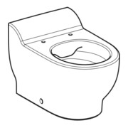 Geberit Stand-WC, Tiefspüler Bambini weiß, für WC-Sitz-2