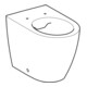 Geberit Stand-WC, Tiefspüler iCon 36x56cm, wandb., geschl. F., rimfr., we.