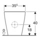 Geberit Stand-WC, Tiefspüler iCon w K-T., 35,5x63,5cm, f AP-SPK aufg, rimf-4