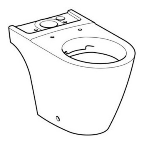 Geberit Stand-WC, Tiefspüler iCon w K-T., 35,5x63,5cm, f AP-SPK aufg, rimf