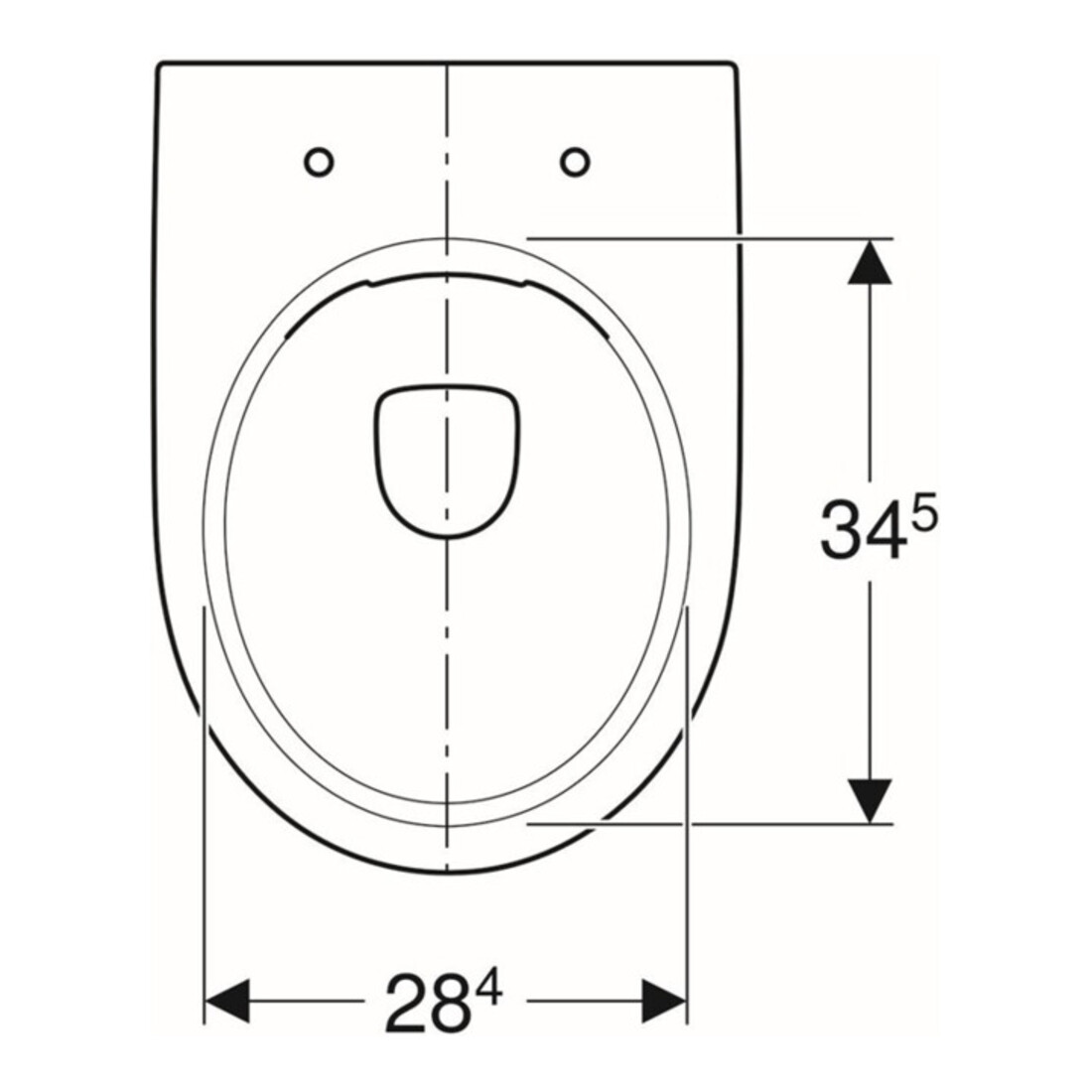 Geberit Stand-WC, Tiefspüler Renova Ab. hor, teilgeschl. F., rimfr., manhatt