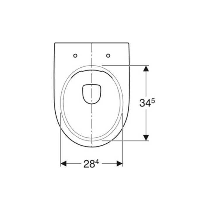 Geberit Stand-WC, Tiefspüler Renova Abg. hor, teilgeschl. F., rimfree, weiß