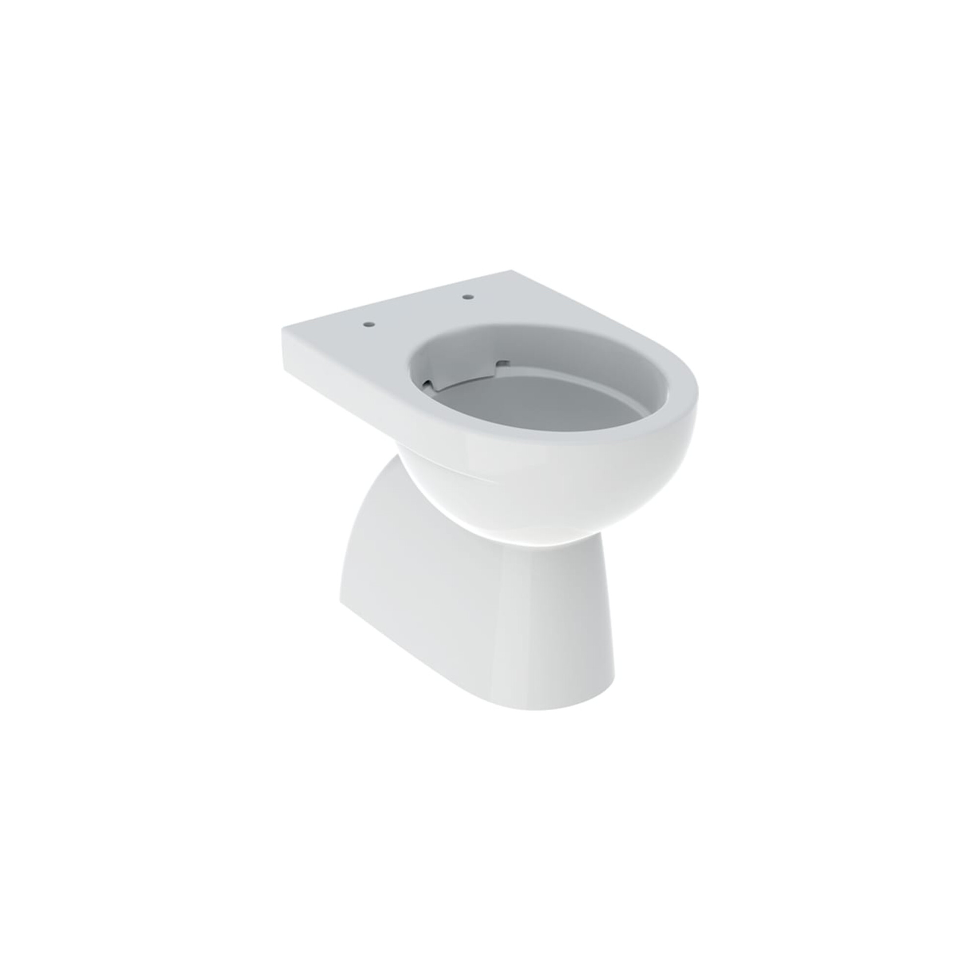 Geberit Stand-WC, Tiefspüler Renova Abg. vert, teilgeschl., rimfree, weiß