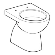 Geberit Stand-WC, Tiefspüler Renova w, f UP-/ AP-SPK, Abg. vert, teilgeschl.-2