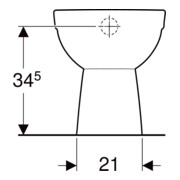 Geberit Stand-WC, Tiefspüler Renova w, f UP-/ AP-SPK, Abg. vert, teilgeschl.-4