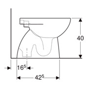 Geberit Stand-WC, Tiefspüler Renova w, f UP-/ AP-SPK, Abg. vert, teilgeschl.-5