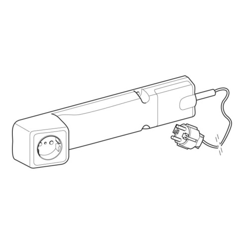 Geberit Steckdosenelement 230 V, IP 20, m Netzstecker + Bef.-Mat.