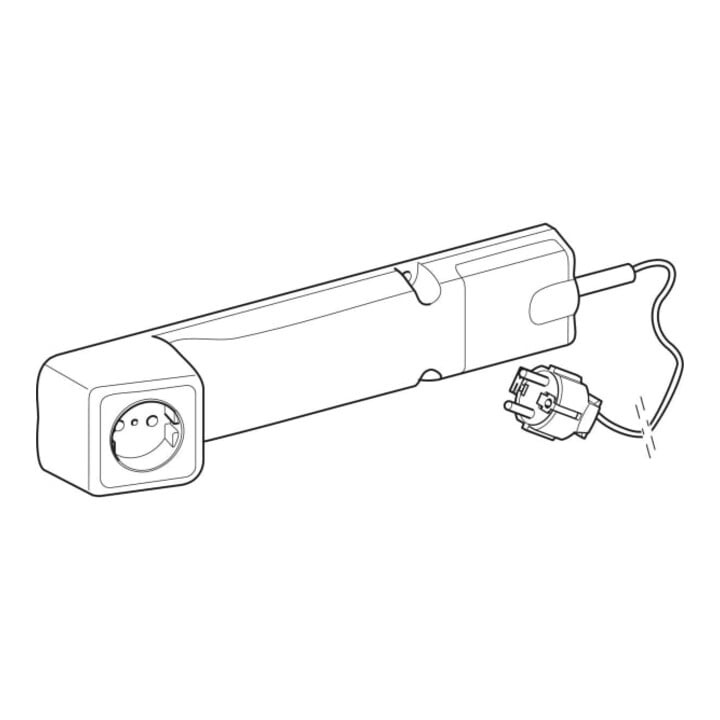 Geberit Steckdosenelement 230 V, IP 20, m Netzstecker + Bef.-Mat.