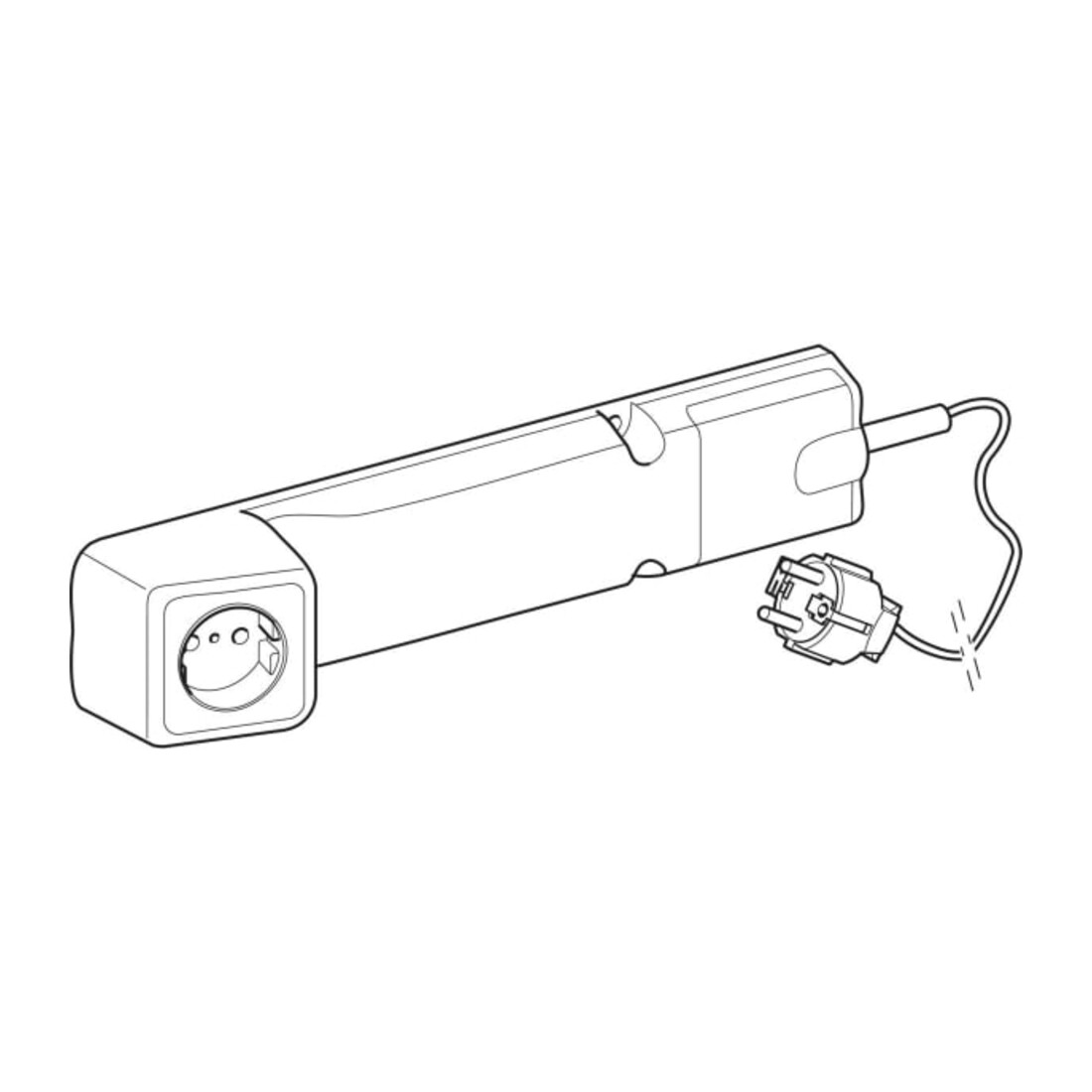 Geberit Steckdosenelement 230 V, IP 20, m Netzstecker + Bef.-Mat.