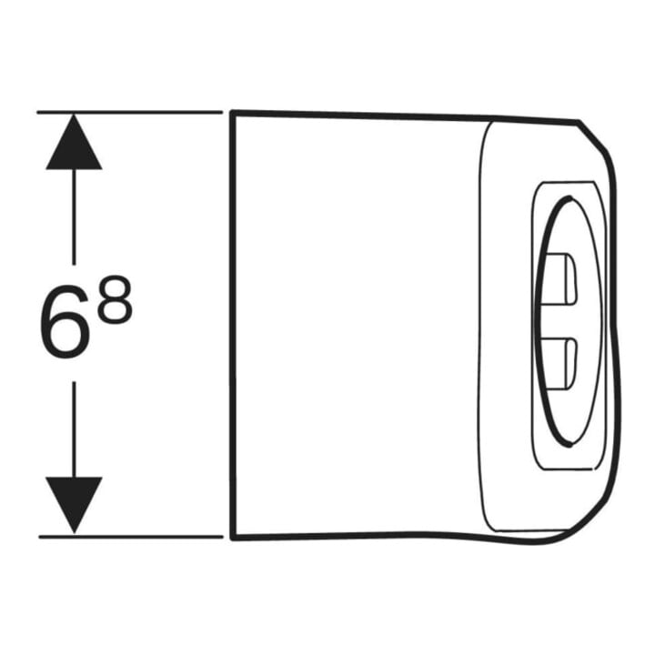 Geberit Steckdosenelement 230 V, IP 20, m Netzstecker + Bef.-Mat.
