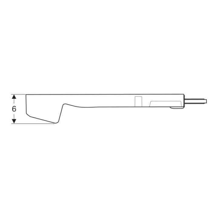 Geberit Steckdosenelement 230 V, IP 20, m Netzstecker + Bef.-Mat.