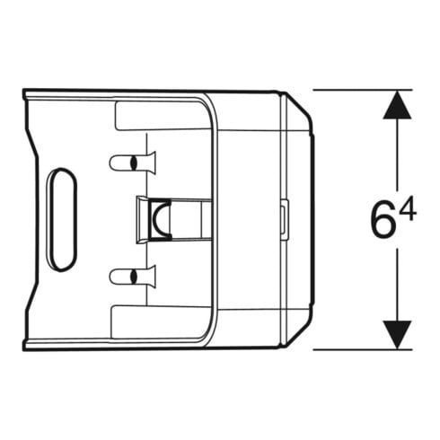 Geberit Steckdosenelement One weiß, für Spiegelschrank, CEE 7/3