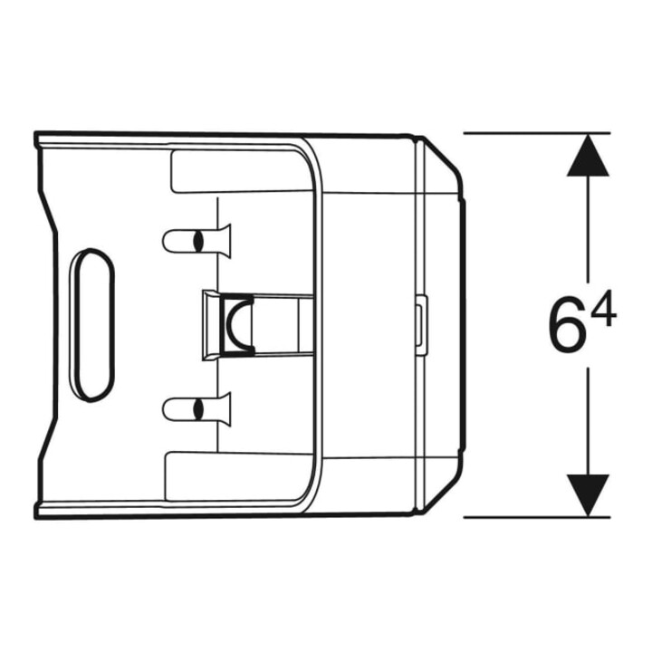 Geberit Steckdosenelement One weiß, für Spiegelschrank, CEE 7/3