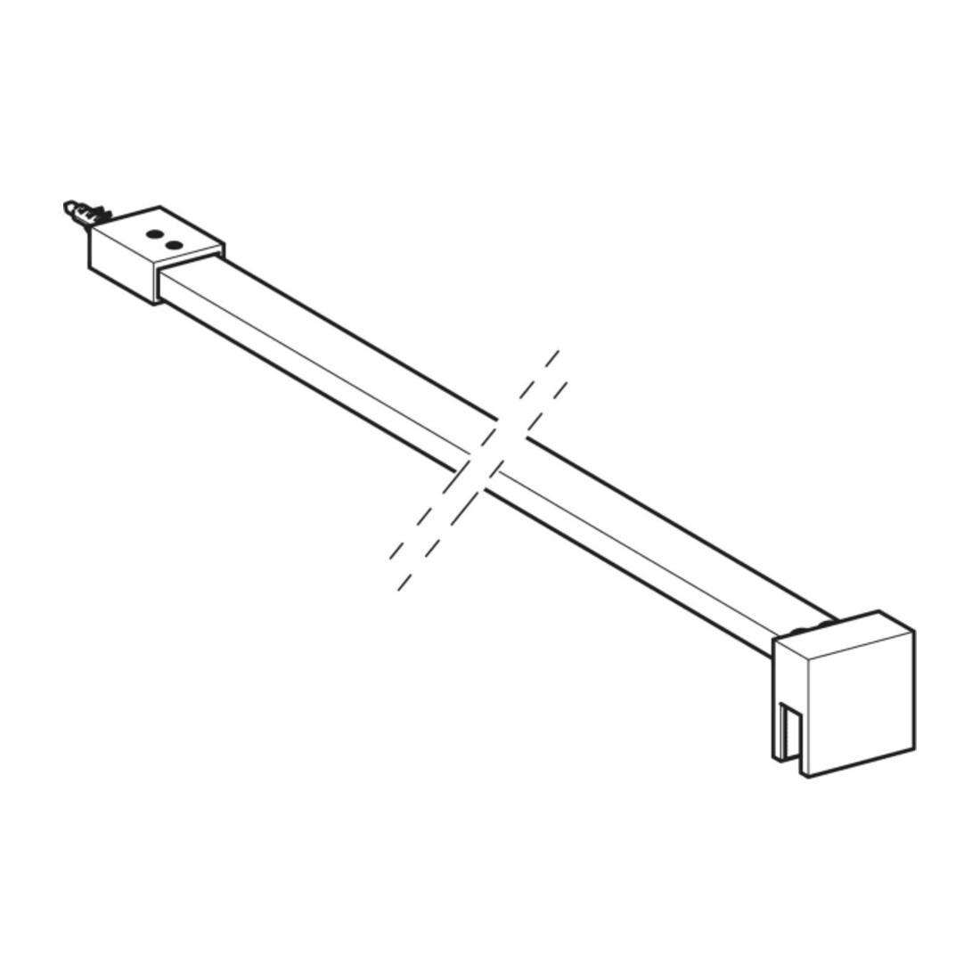 Geberit Support mural 120 cm, pour DuschTW, pour douche à l'italienne