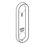 Geberit Support mural grand, antivol, blanc-3