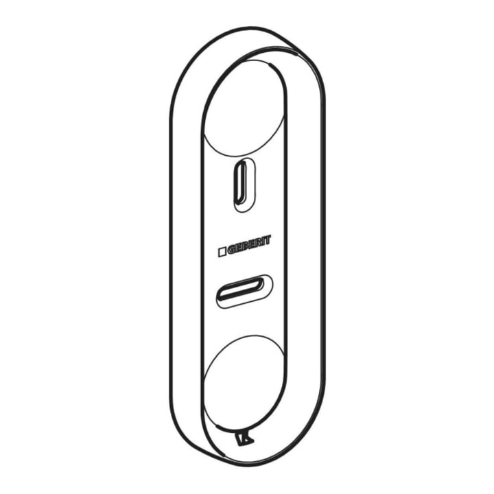 Geberit Support mural petit, antivol, blanc