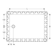Geberit Surface de douche rectangulaire Setaplano blanc alpin, 160x80x4,5 cm-4