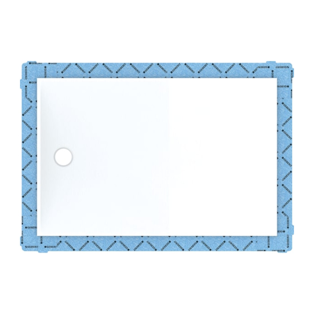 Geberit Surface de douche rectangulaire Setaplano blanc alpin, 170x80x4,5 cm