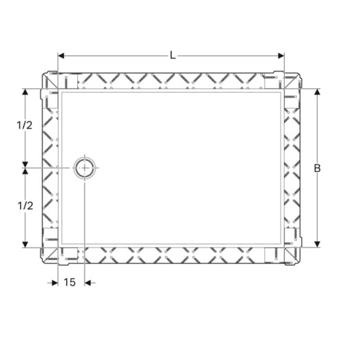 Geberit Surface de douche rectangulaire Setaplano blanc alpin, 170x80x4,5 cm