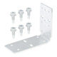 Geberit Systemwinkel Duofix 8x10cm, Stahl, verzinkt-1