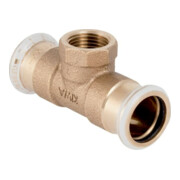 Geberit T-connexion Mapress d 18xRp 1/2, femelle filetée en laiton rouge, cuivre