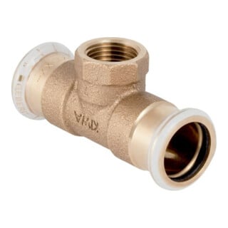 Geberit T-Élément Mapress d 28xRp 1/2, avec filetage intérieur en laiton rouge, cuivre