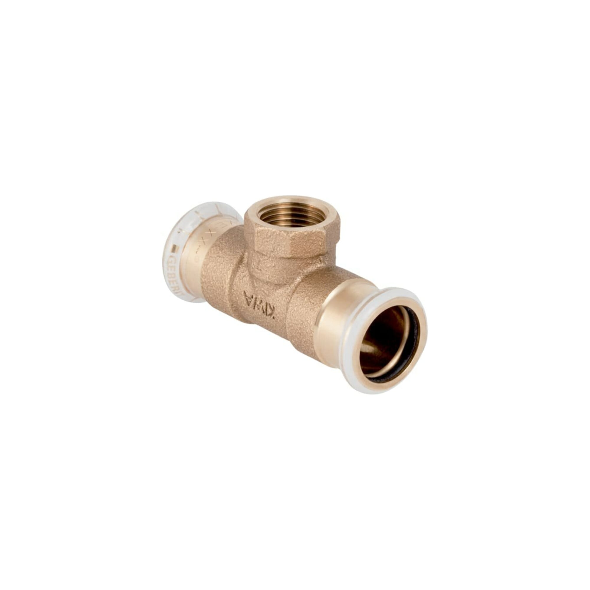 Geberit T-Stück Mapress d 18xRp 1/2, m IG Rotguss, Kupfer