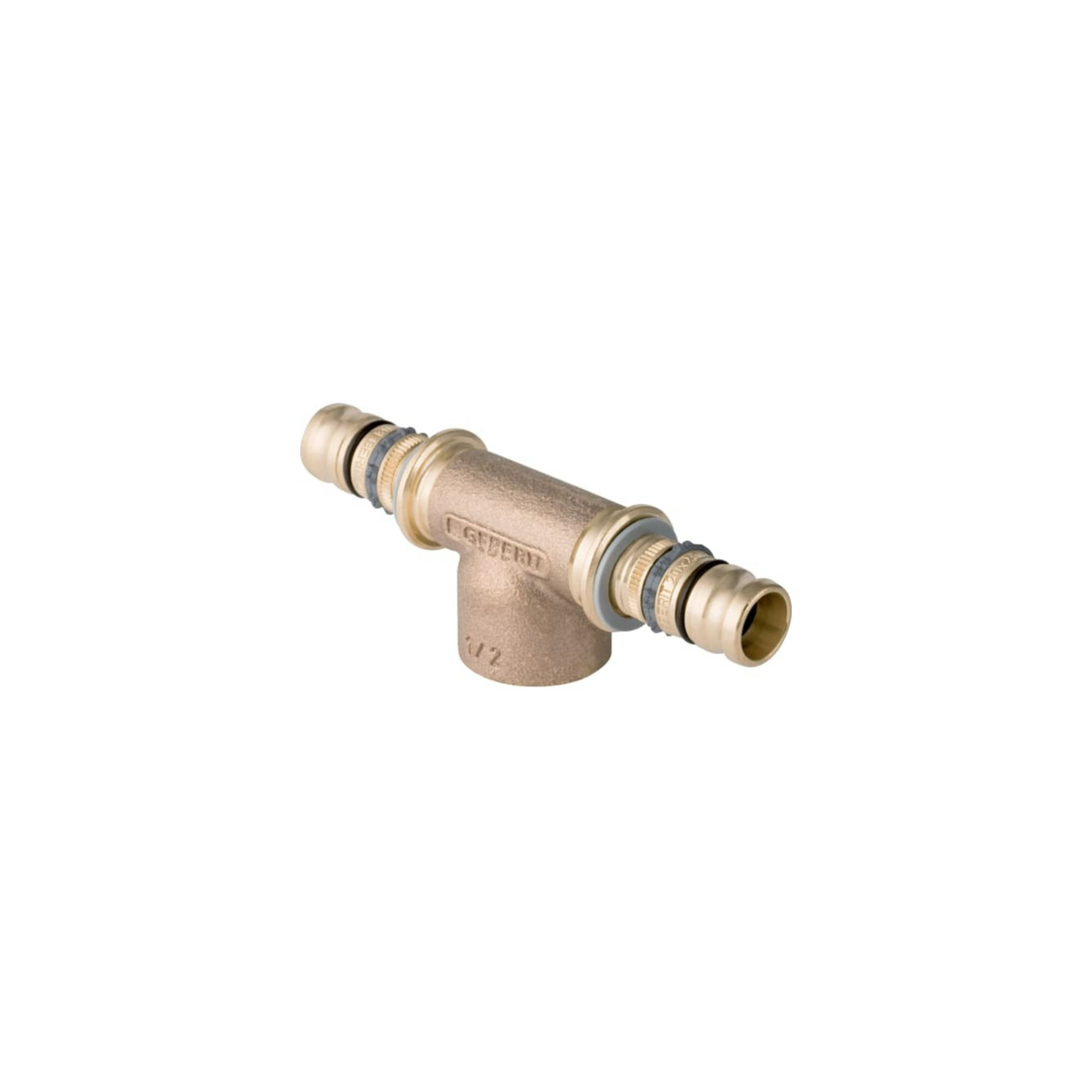 Geberit T-Stück Mepla d 20xRp 1/2x20, m Innengewinde, Rotguss