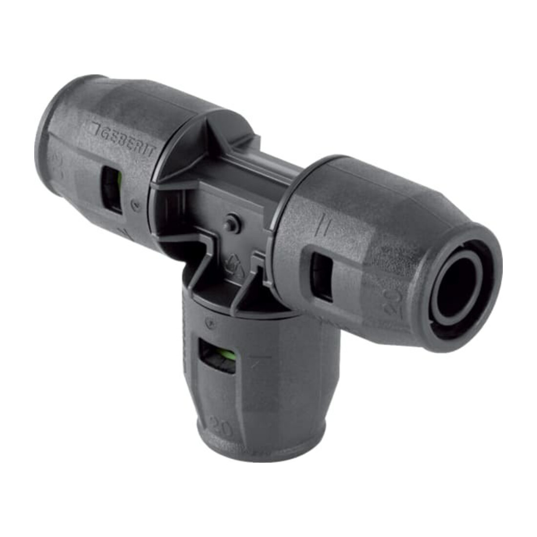 Geberit T-Stück PushFit d= 20mm, egal, PVDF
