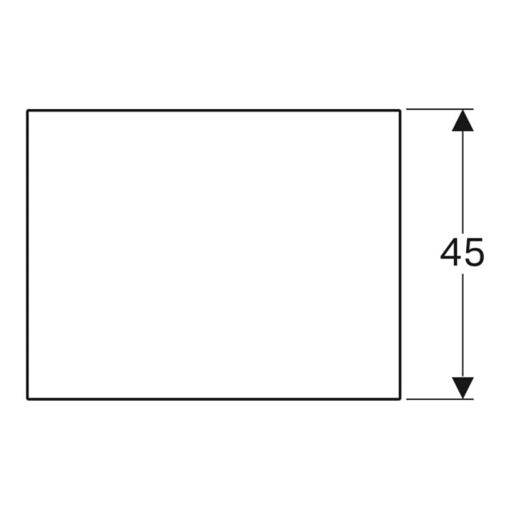 Geberit tablette en verre Xeno2 58x0,8x45cm