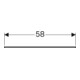 Geberit tablette en verre Xeno2 58x0,8x45cm