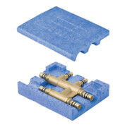 Geberit Té de raccordement Mepla d= 26x16x26 mm, avec boîte d'isolation