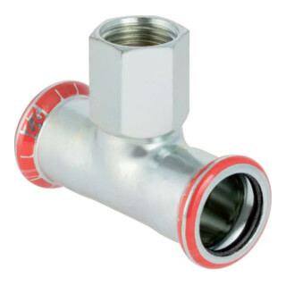 Geberit Té Mapress acier C d= 12mmxRp 3/8x12mm, filetage intérieur