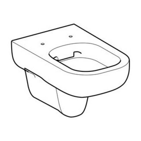Geberit Tiefspül-WC SMYLE spülrandlos, wandhängend, 6 l weiß