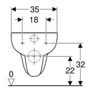 Geberit Tiefspül-WC SMYLE spülrandlos, wandhängend, 6 l weiß-2