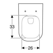 Geberit Tiefspül-WC SMYLE spülrandlos, wandhängend, 6 l weiß-5