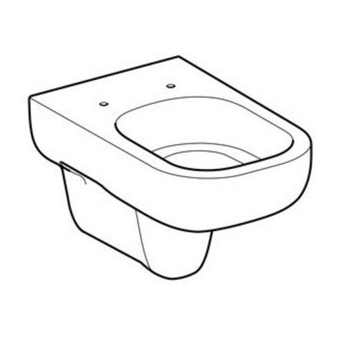 Geberit Tiefspül-WC SMYLE wandhängend, 6 l weiß