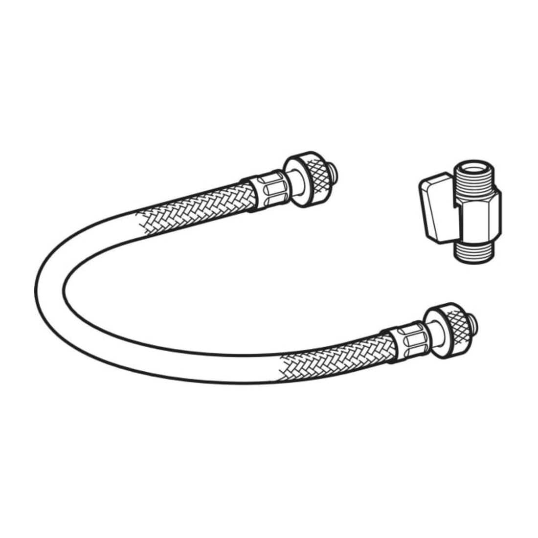 Geberit Tuyau blindé AquaClean pour AquaClean Alba / Sela