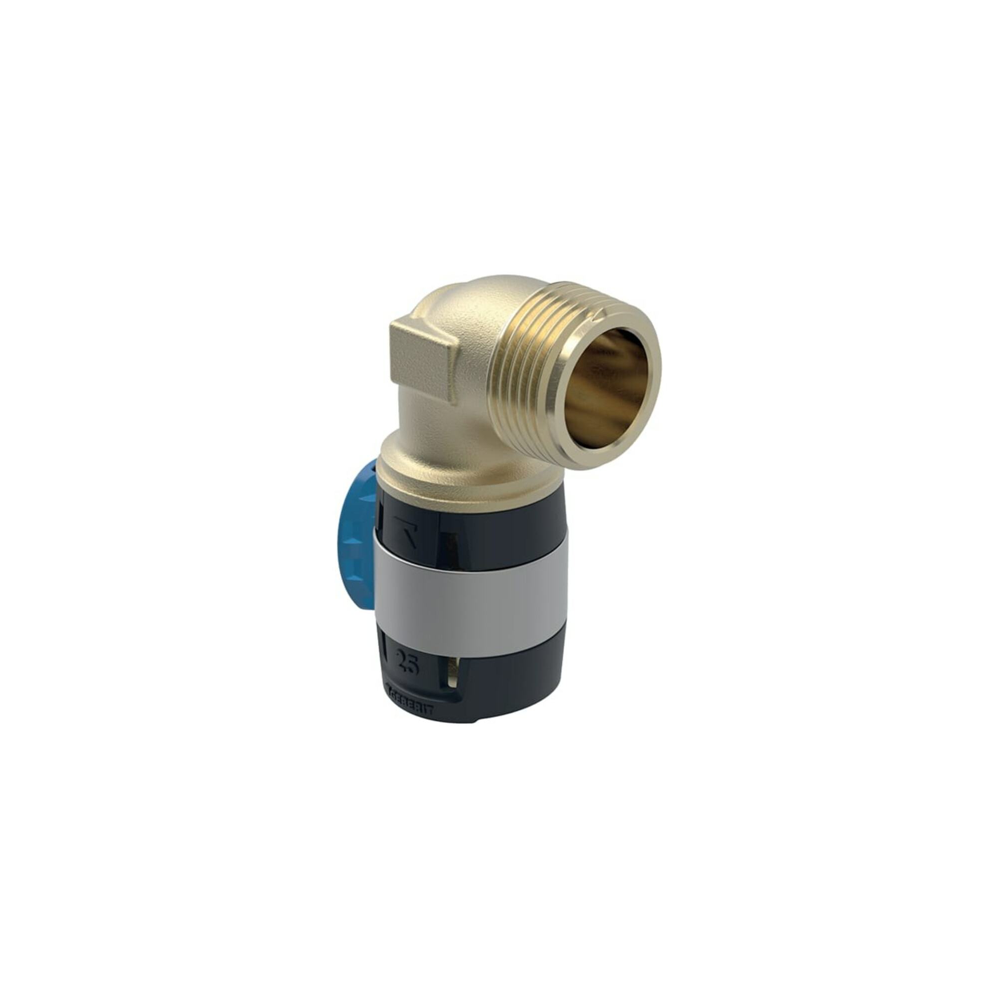 Geberit Übergangsbogen FlowFit d= 16mm, R 3/4, 90Grad, mit Außengewinde