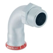 Geberit Übergangsbogen Mapress C-Stahl d 15xR 3/8, 90G, m AG, außen verzinkt